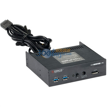奥睿科（ORICO）BR5220P-FU32-S1E1D1 光驱位前置多功能面板USB3.0+eSATA+电源