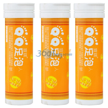 宣琪QQ足泡泡腾片（人参精华5g*10片）*3支