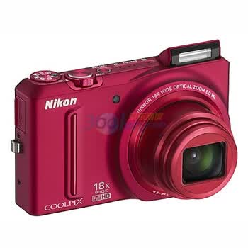 尼康（Nikon） COOLPIX S9100 便携数码相机 （红色）