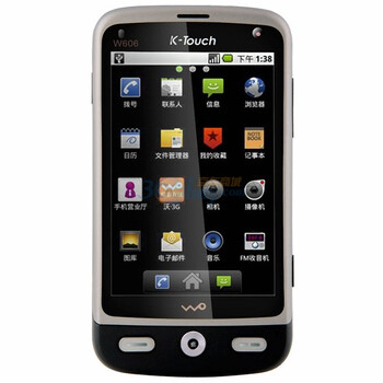 K-Touch 天语 W606 智能手机（橡胶黑 联通）