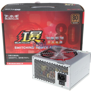 大水牛（BUBALUS）红暴500电源（额定400W 80PLUS铜牌）