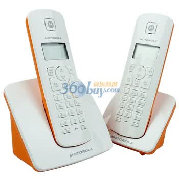 摩托罗拉（MOTOROLA） C402C 2.4GHz数字无绳电话（橙色）