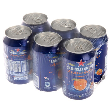 Sanpellegrino圣蓓露橙汁碳酸饮料 特惠装 330ml*6罐