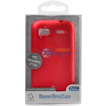卡登仕（CAPDASE）HTC手机保护壳 金属战士(红色) 适用于HTC Sensation Z710e G14