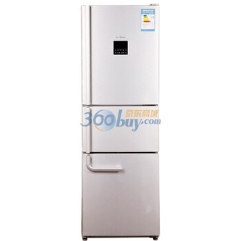 美的（Midea）BCD-228UTM 228升 凡帝罗系列三门冰箱 （银白拉丝）