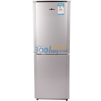美的（Midea）BCD-196SMA 196升 双开门冰箱（钛白拉丝）