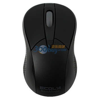 宜客莱（ECOLA）MA-WL011BK Smart Nano2.4G无线迷你鼠标(黑色)
