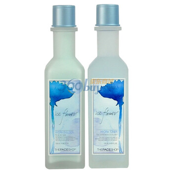 The face shop菲诗小铺冰花水润护肤套装（爽肤水130ml+乳液130ml）