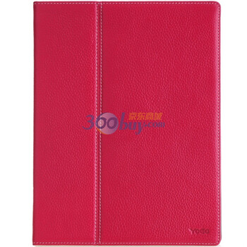 悠果（YOGO）Quickbook ipad2 真皮保护套 支架式设计 轻巧便携 时尚色彩 玫红