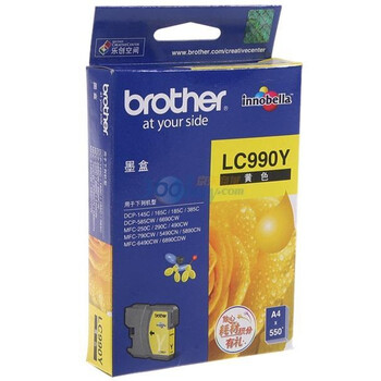 兄弟(brother) LC990Y 黄色墨盒(适用DCP-145C/165C/385C/MFC-250C/290C/490CW/790CW/5490CN）