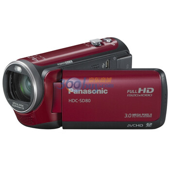 松下（Panasonic） HDC-SD80GK数码摄相机 红色