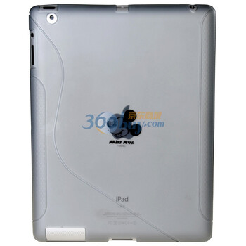 迪士尼（Disney） IPA2060108WD  iPad2专用TPU保护套（适用于苹果 iPad2平板电脑）暖透灰