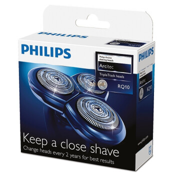 飞利浦（Philips）RQ10 剃须刀头（三刀头包装）荷兰进口 全新包装 睿锋系列适用型号RQ10系列