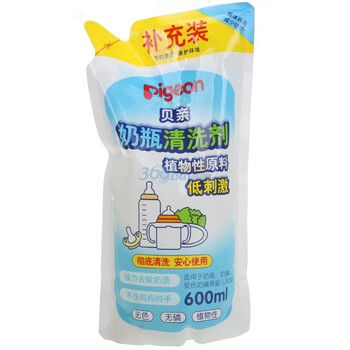 贝亲奶瓶清洁剂补充装600ML-MA08
