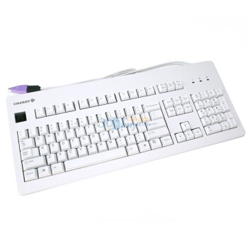 樱桃（Cherry）G80-3000LPCEU-0 机械键盘（白色黑轴3000）