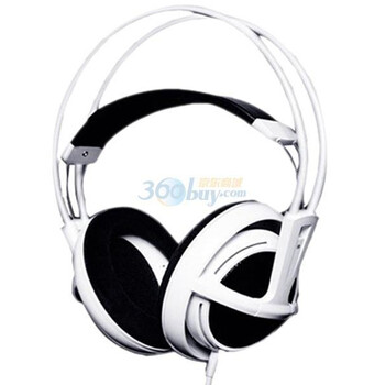赛睿（SteelSeries）Siberia full-size headset USB 西伯利亚全尺寸游戏耳机 +USB声卡 白色