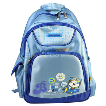 得力（Deli）95274-新品可爱美观的学生书包(宝蓝色)多袋设计