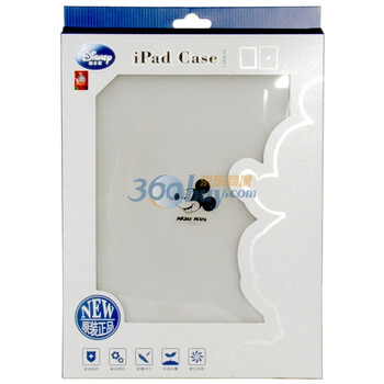 迪士尼（Disney） IPA2060108WD  iPad2专用TPU保护套（适用于苹果 iPad2平板电脑）磨砂白