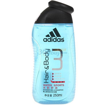 阿迪达斯adidas男士功能型香波沐浴露 水韵舒润型250ml