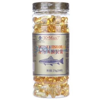 k-max康麦斯牌深海鱼油胶囊1000mg*200粒