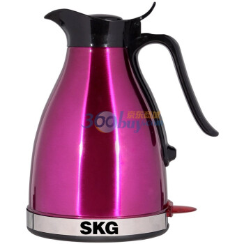 SKG S1507炫彩不锈钢电热水壶1.5L 蔷薇紫