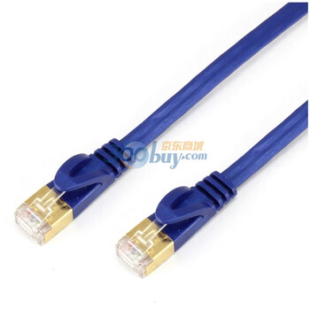 包尔星克（PowerSync）C7PB05FL 超高速七类扁平网线 5米
