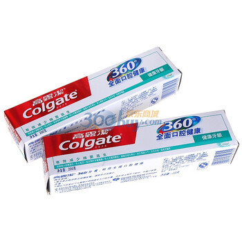 高露洁360全面口腔健康牙膏-健康牙龈型200g（两支装）