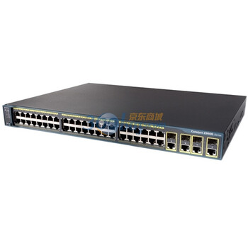 思科（CISCO）WS-C2960G-48TC-L 48千兆口 4 T/SFP 交换机