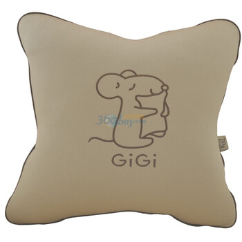 GiGi 聚酯纤维中空棉大抱枕G-1069（杏色）