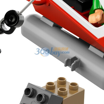 乐高得宝主题拼砌系列 紧急救援直升机 5794【