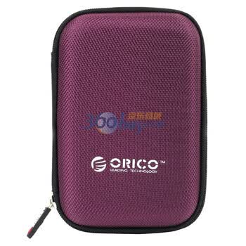 奥睿科（ORICO）PHD-25 2.5寸移动硬盘保护包 数码收纳包 带隔网 紫