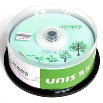 紫光（Unis）DVD-R 16速 4.7G 成长的故事系列 桶装25片 刻录盘