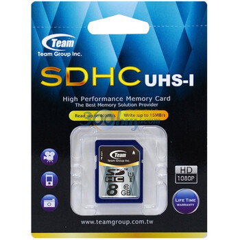 十铨科技（Team）8GB UHS-I SD存储卡（TG008G0SD3FX）
