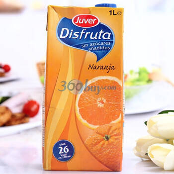 JUVER Pure茱莉橙汁饮料1L*4盒/组