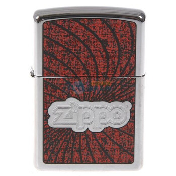 ZIPPO打火机红波浪ZIPPO标志24804