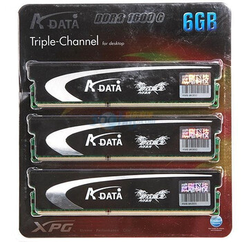 威刚（ADATA）游戏威龙 DDR3 1600 6G（2G×3条）台式机内存