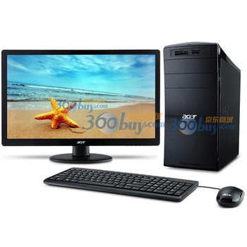 宏碁（Acer）AM3970台式电脑（i5-2320 4G 1TB 2G独显 DVD 读卡器 无线键鼠 Win7）