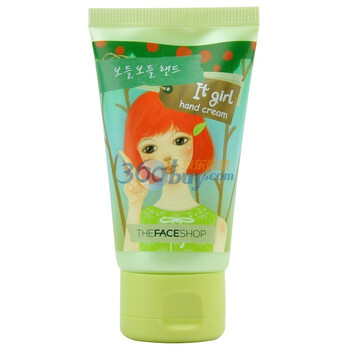 The face shop菲诗小铺可爱女孩苹果柔润护手霜50g