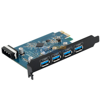 奥睿科（ORICO）pvu3-4p 台式机PCI-e 4端口高速USB3.0扩展卡