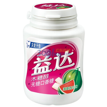 益达木糖醇清爽西瓜味40粒瓶装56g