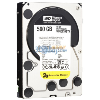 西部数据（Western Digital）RE4 500GB WD5003ABYX 7200转 64M SATA 3Gb/s 3.5寸企业级硬盘