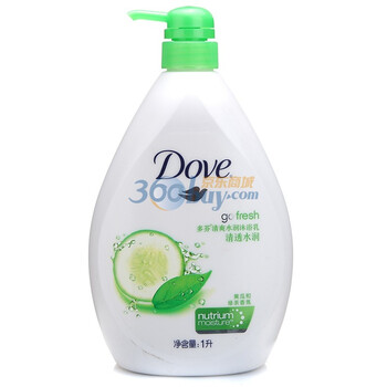 多芬清透水润沐浴乳1000ml