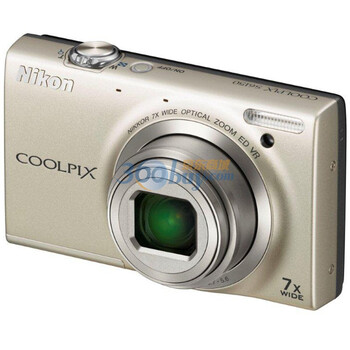尼康（Nikon） COOLPIX S6150 便携数码相机 银色（1602万像素 3寸屏 7倍光变 28mm广角 滤镜）