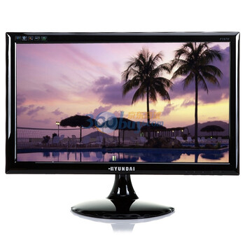 现代（HYUNDAI）F197H 18.5英寸LED背光宽屏液晶显示器 黑色