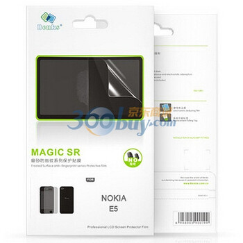 邦克仕（Benks）Magic SR磨砂防指纹系列保护贴膜 (适用于诺基亚 NOKIA E5 贴膜）