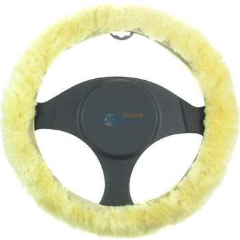 GREAT LIFE G-W002Y 纯羊毛方向盘套 米黄