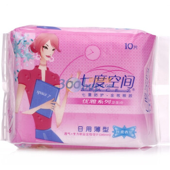 七度空间优雅系列薄型丝柔245mm日用10片装