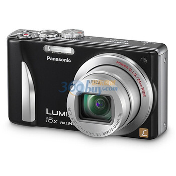 松下（Panasonic） DMC-ZS15GK 数码相机 黑色（1210万像素 3.0英寸液晶屏 16倍光学变焦 24mm广角）