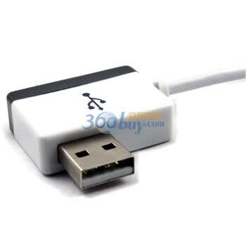 优越者Y-2014 USB2.0 单口HUB集线器 带usbA公转苹果iphone接口充电连接线