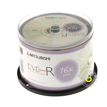 三菱（Mitsubishi）DVD-R 16速 4.7G 樱花系列 台产 桶装50P 刻录盘